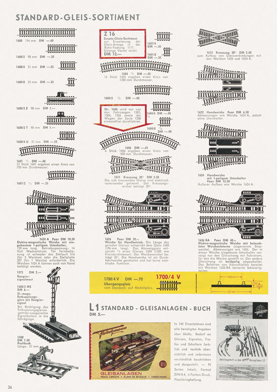 Seite 38 Fleischmann Katalog 1966-1967
