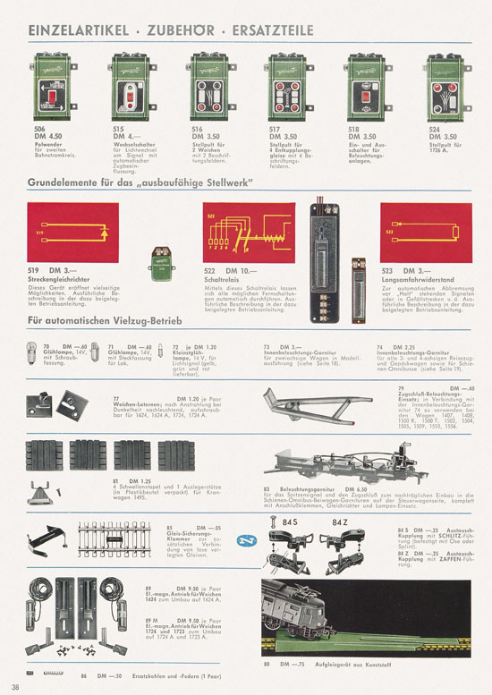 Seite 40 Fleischmann Katalog 1966-1967