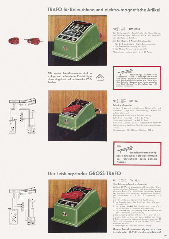 Seite 41 Fleischmann Katalog 1966-1967