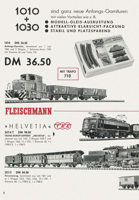 Fleischmann Neuheiten 1966