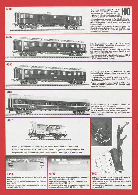 Fleischmann Katalog H0-Neuheiten 1981