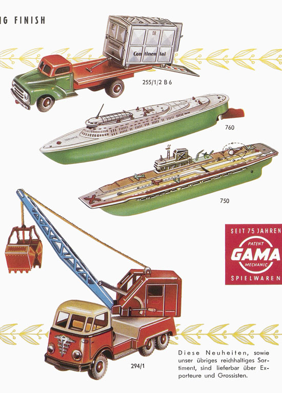 Gama Katalog Neuheiten 1957