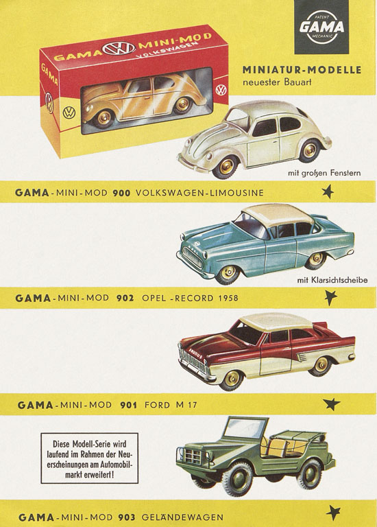 Seite 2 Gama Katalog Neuheiten 1958