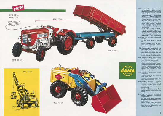 Seite 11 Gama Katalog 1966