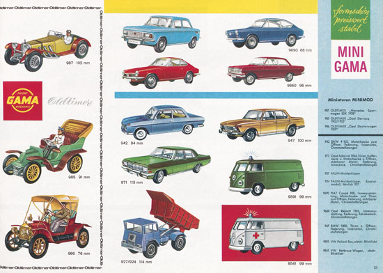 Seite 13 Gama Katalog 1967