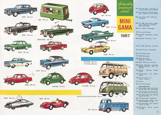 Seite 15 Gama Katalog 1967