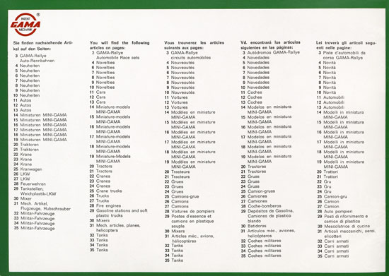 Seite 2 Gama Katalog 1968