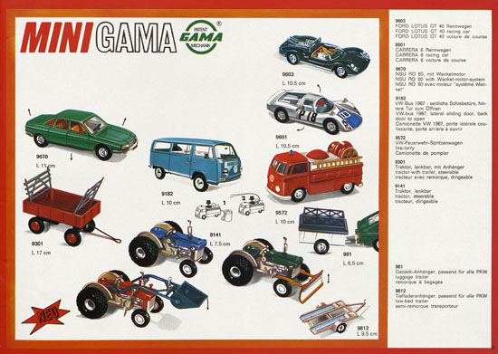 Seite 9 Gama Katalog 1968