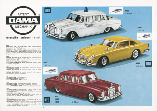 Seite 8 Gama Katalog 1969