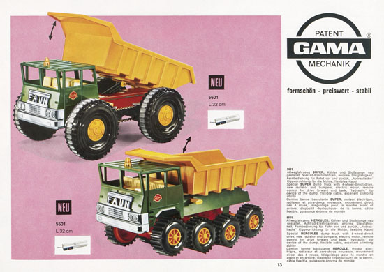 Seite 13 Gama Katalog 1969