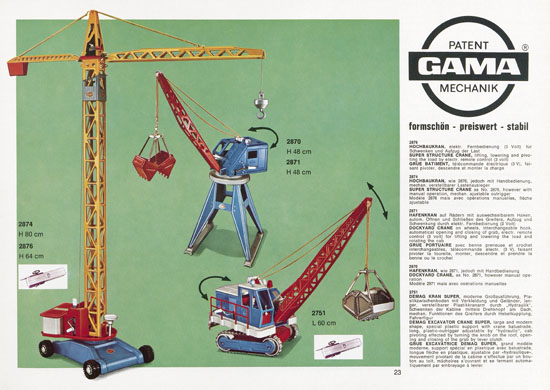 Seite 23 Gama Katalog 1969
