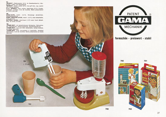 Seite 27 Gama Katalog 1969