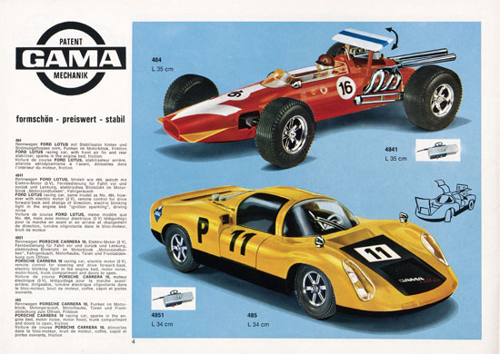 Seite 4 Gama Katalog 1970