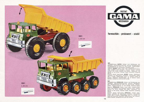Seite 13 Gama Katalog 1970