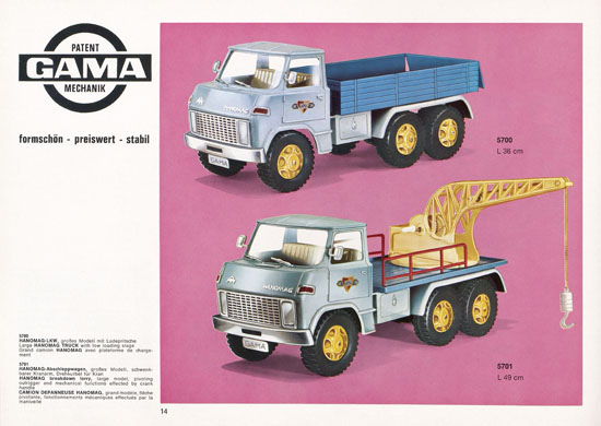 Seite 14 Gama Katalog 1970