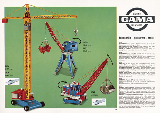 Seite 23 Gama Katalog 1970