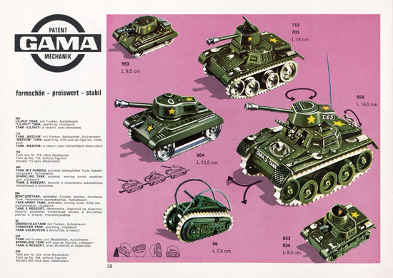 Seite 28 Gama Katalog 1970