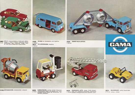 Seite 7 Gama Neuheiten 1970