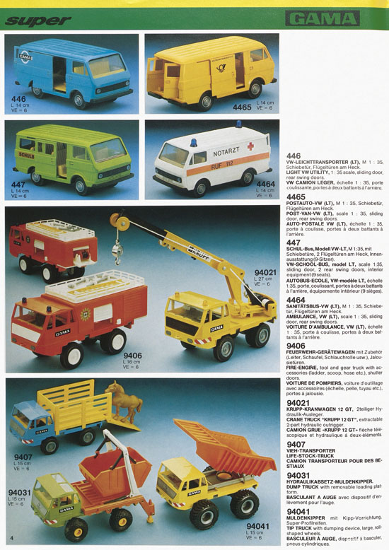 Seite 4 Gama Katalog 1978