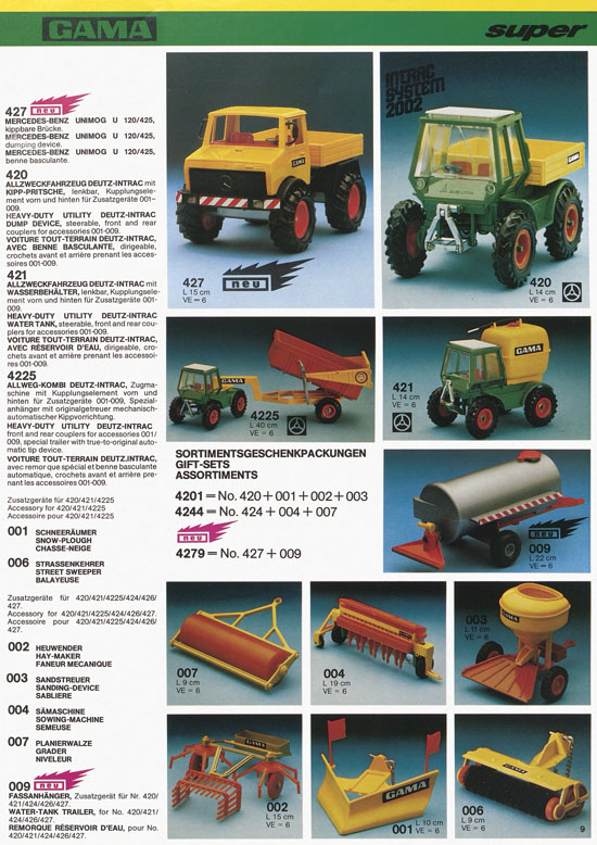 Seite 9 Gama Katalog 1978
