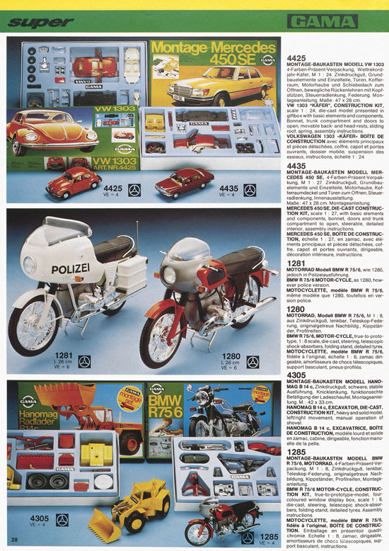Seite 28 Gama Katalog 1978