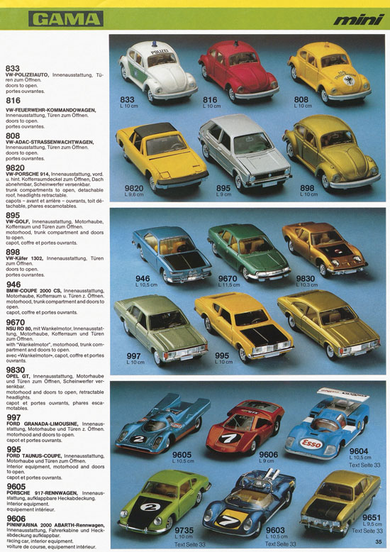 Seite 35 Gama Katalog 1978