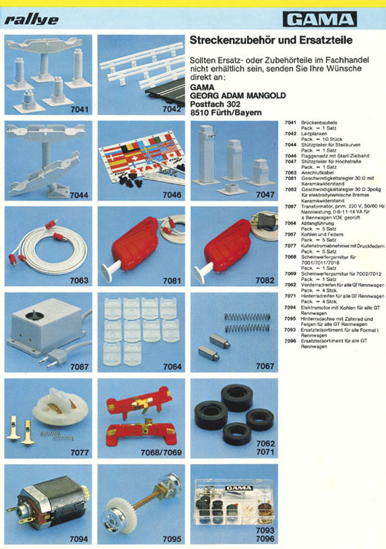 Gama Rallye Prospekt 1978