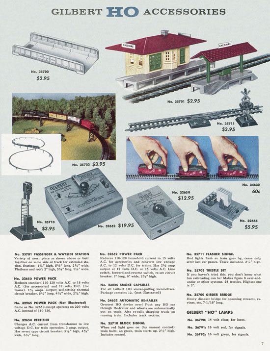 Seite 7 Gilbert H0 Katalog 1957