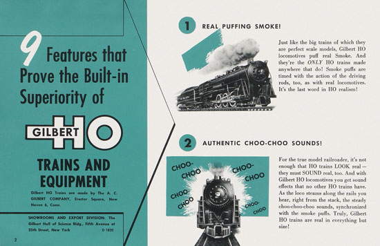Seite 2 Gilbert H0 Trains 1955