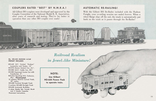 Seite 11 Gilbert H0 Trains 1955