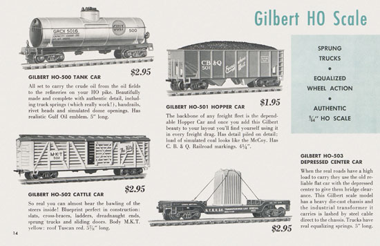 Gilbert H0 Trains 1955