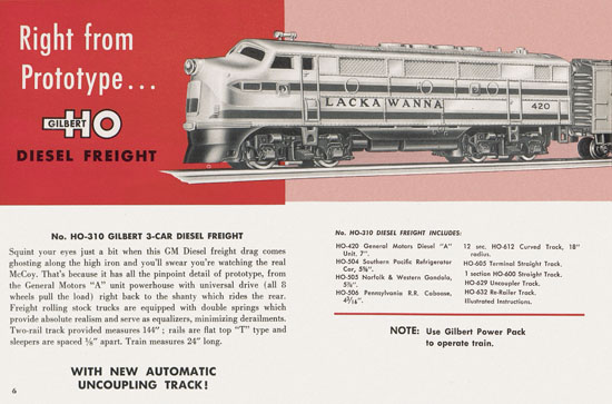 Seite 6 Gilbert H0 Trains 1956