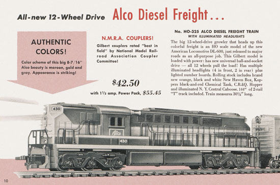 Seite 10 Gilbert H0 Trains 1956