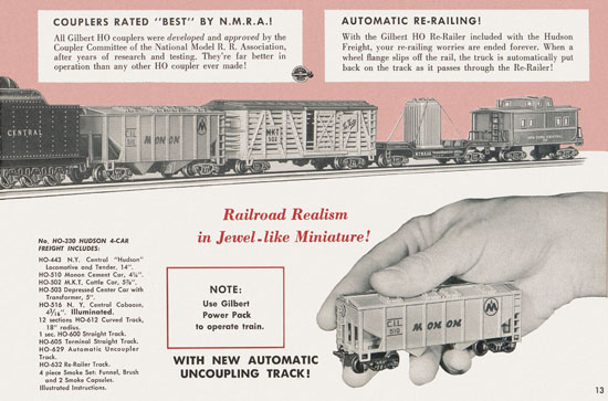 Seite 13 Gilbert H0 Trains 1956