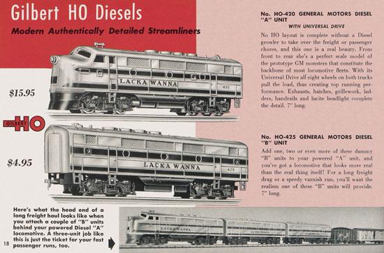 Seite 18 Gilbert H0 Trains 1956