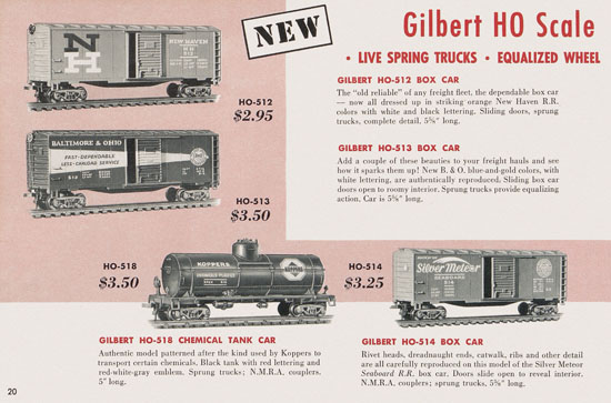 Seite 20 Gilbert H0 Trains 1956