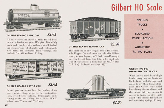 Gilbert H0 Trains 1956