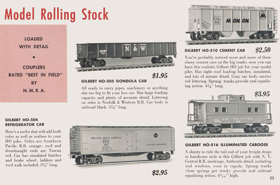Seite 23 Gilbert H0 Trains 1956