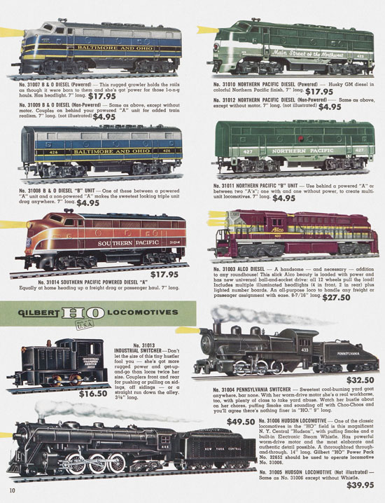 Seite 10 Gilbert H0 Trains 1958
