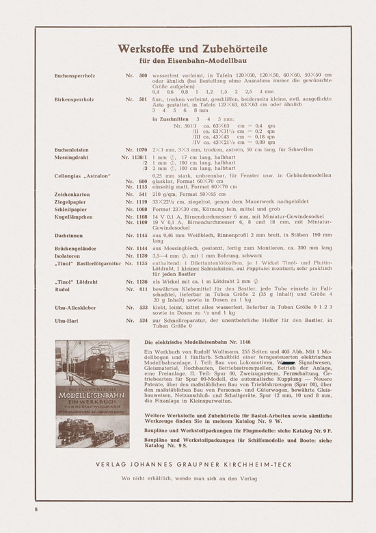 Seite 8 Graubele Katalog 1953