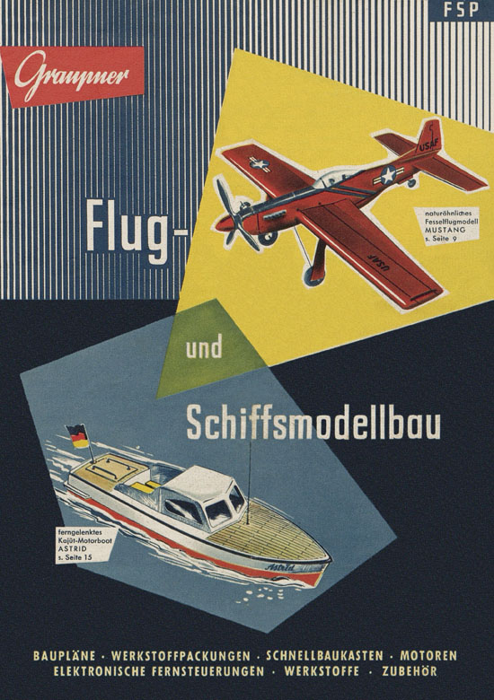 Seite 1 Graupner Flug- und Schiffsmodellbau Prospekt 1959