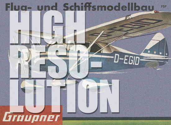 Graupner Flug- und Schiffsmodellbau Prospekt 1960