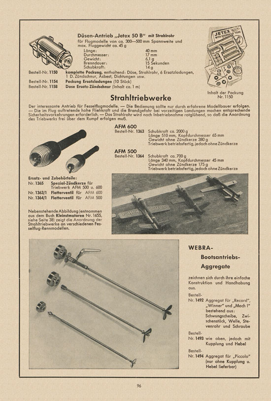 Graupner Katalog 14 FS 1958