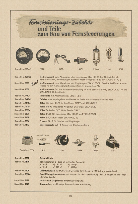 Graupner Katalog 14 FS 1958