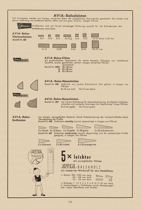 Graupner Katalog 14 FS 1958