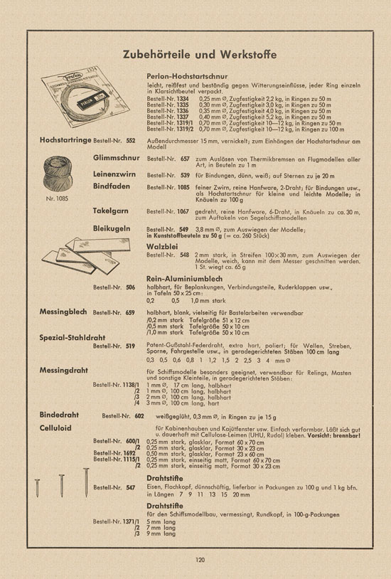 Graupner Katalog 14 FS 1958