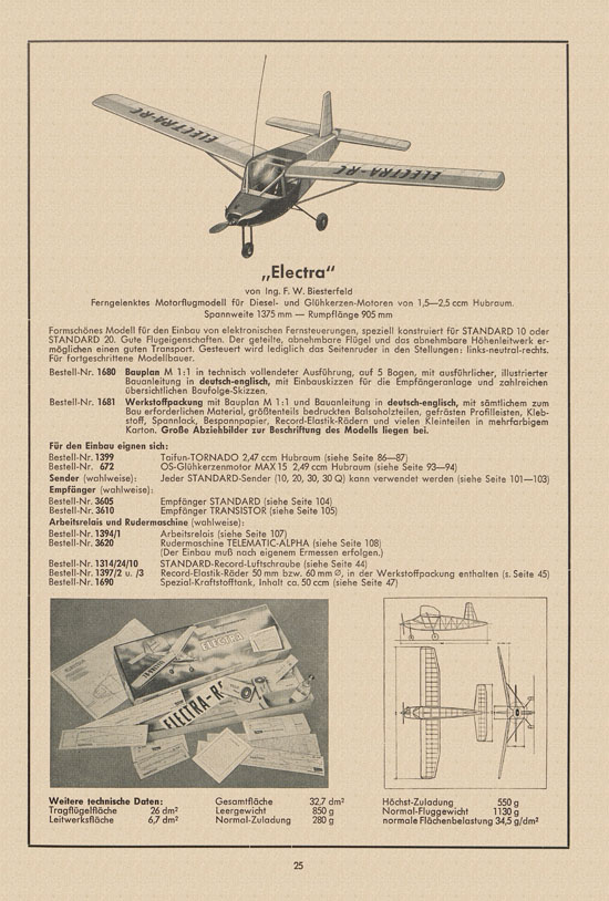 Graupner Katalog 14 FS 1958