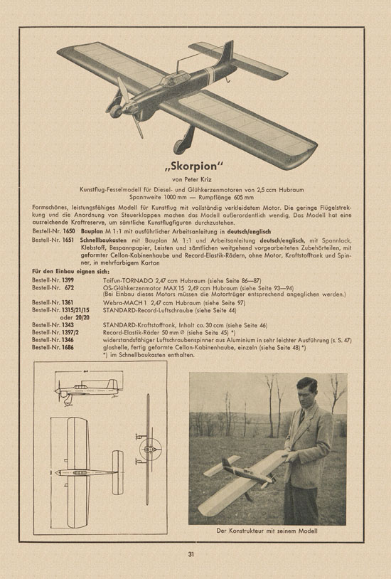 Graupner Katalog 14 FS 1958