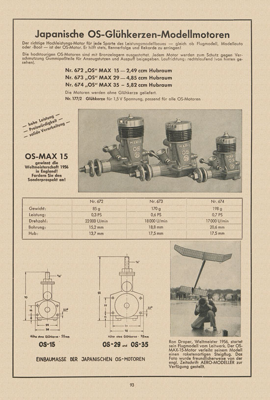 Graupner Katalog 14 FS 1958