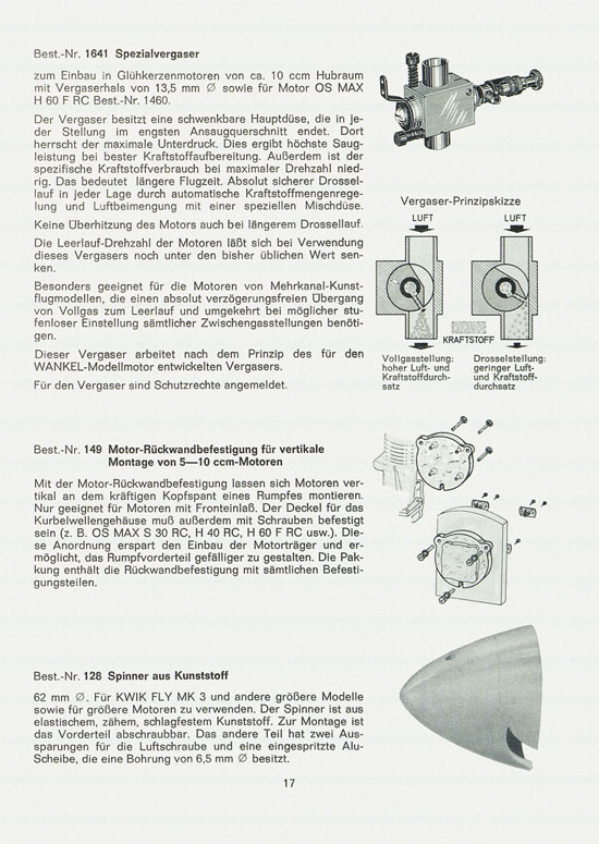 Graupner Neuheiten 1968